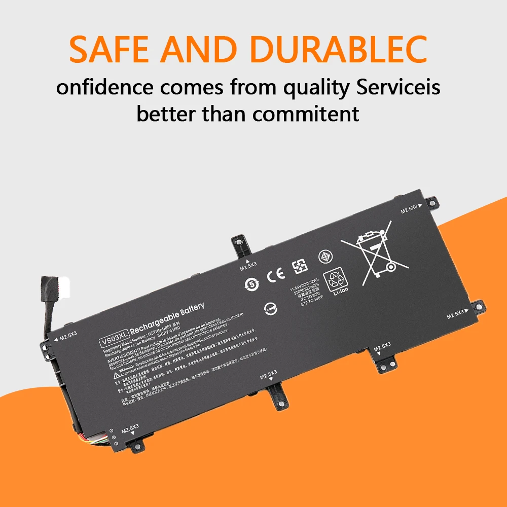 VS03XL-Batterie de портативный для HP Envy 15-AS 15-AS014WM 849047-541 HSTNN-UB6Y 849313-850