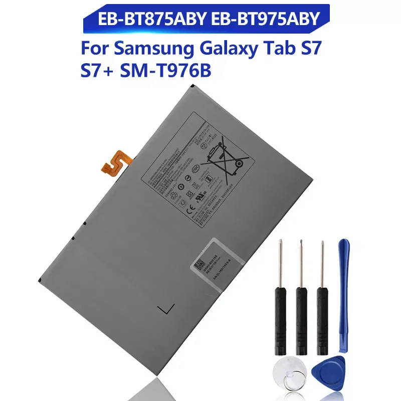 

Original Replacement Battery For Samsung Galaxy Tab S7 S7+ SM-T976B EB-BT875ABY EB-BT975ABY Genuine Tablet Battery with Tools