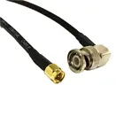 Беспроводной соединительный кабель с разъемом SMA папа на разъем BNC папа, прямоугольный адаптер RG58, 50 см100 см, оптовая продажа, Новинка