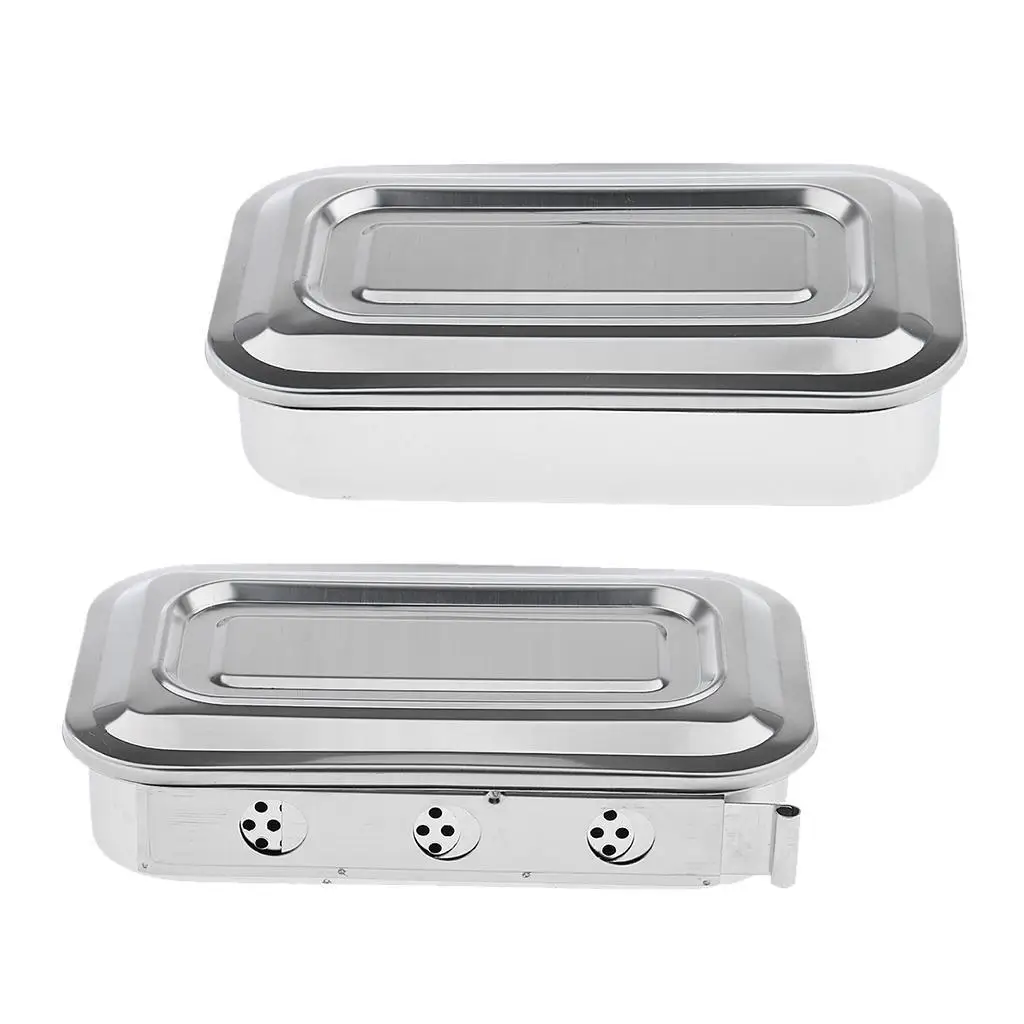 

Steel Instrument Storage Hole Box with Lid Tools Veterinary A