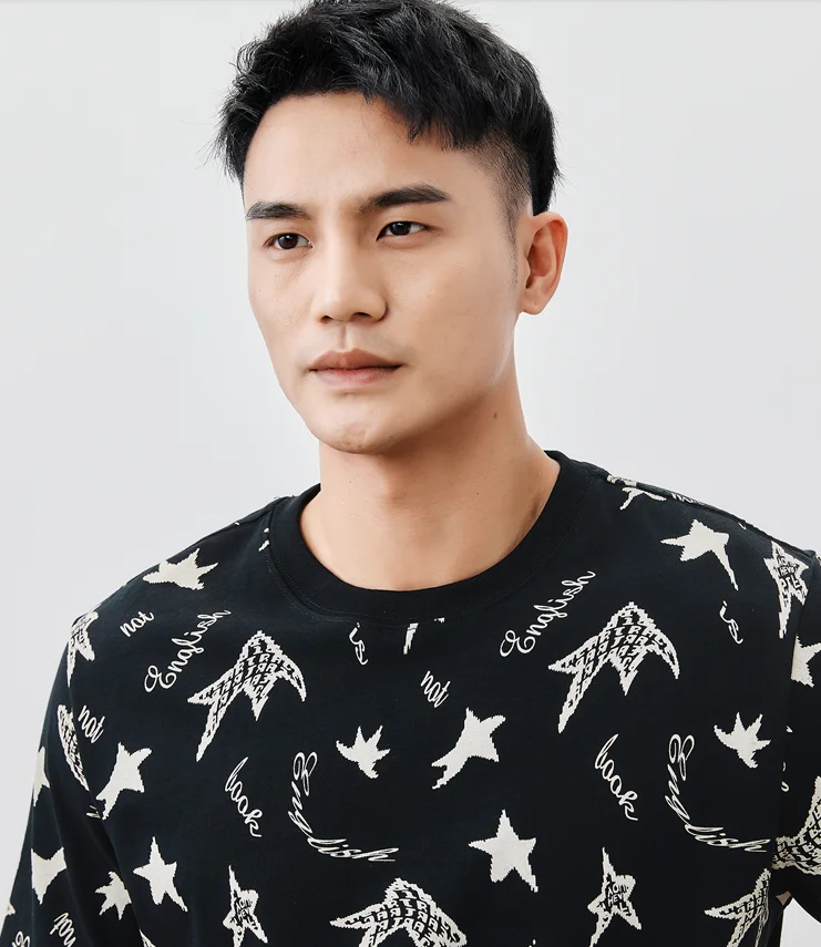 

W2286-летняя новая мужская футболка с круглым вырезом и коротким рукавом