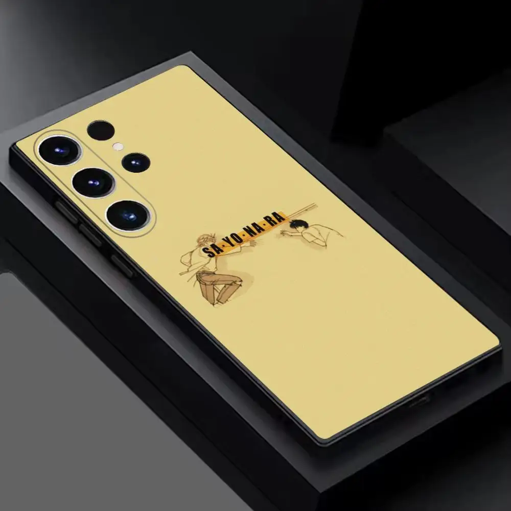 Фото Чехол для телефона JP Anime Banana Fish для Samsung Galaxy S26 S25 S24 S23 S22 S21 Plus Ultra Note20, мягкий, черный №3
