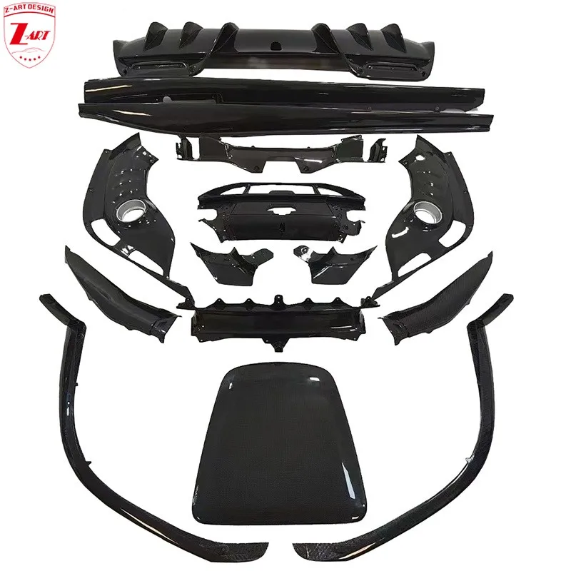 Z-ART 296 сухое углеродное волокно Aerokit для Ferrari GTB OEM комплект спойлера ДЛЯ ГУБ из