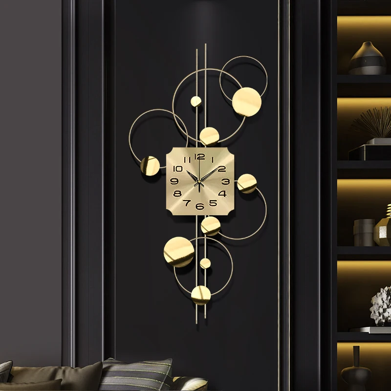 

Modern Digital Wall Clock Metal Minimalist Hands Aesthetic Large Wall Clock Hanging Big Klok Orologio Parete Room Accessories XP