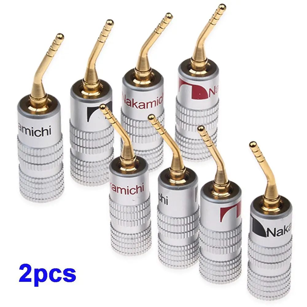 Speaker Gold-Plated Cable Wire Pin Audio Terminals Plugs Banana Plug Connectors
