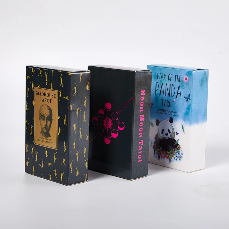 

Neon Moon Tarot Deck - Pocket Size with Tuck Box Board Game Tarot and A Variety