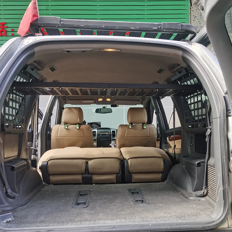 

Для Toyota Prado LC120/Lexus GX470 2003-2009 задний багажник, модульная грузовая стойка, полка для хранения, подвесная доска, комплект панелей Molle