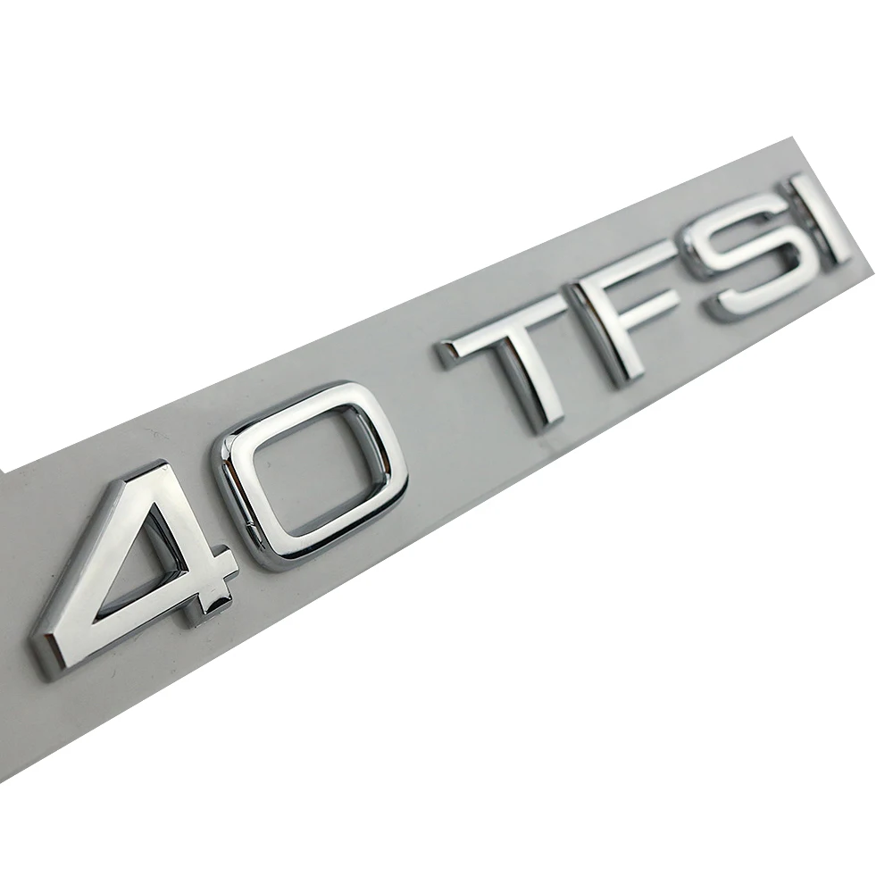 Новый черно-серебристый значок-эмблема для Audi A3 A4 A6 A5 Q3 Q7 Q5 30 TFSI 35 40 50 V6T V8T |