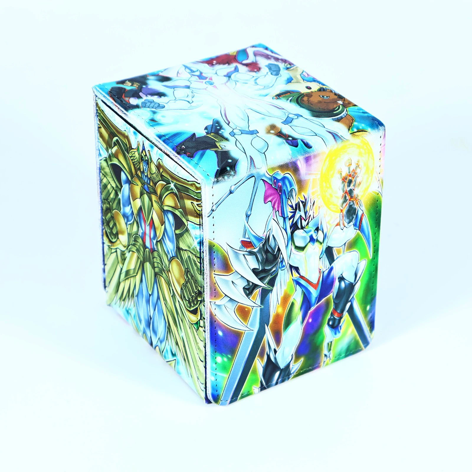 Фото Самодельный Yu-Gi-Oh! Коробка для хранения карт «Повелитель Священных Зверей» из высококачественной кожи, подарочная игрушка. №3