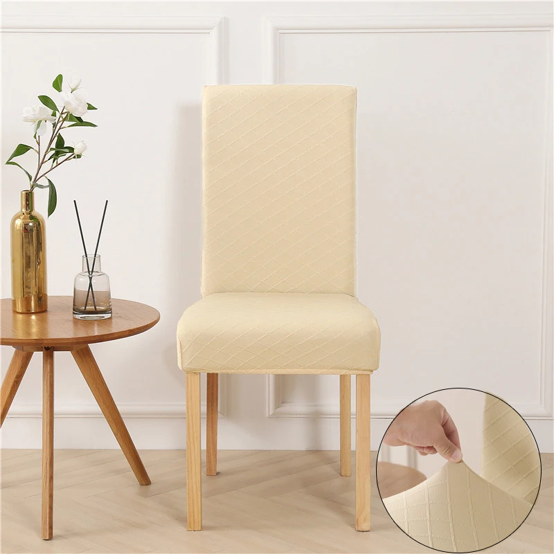 Простые однотонные чехлы на стулья из спандекса для свадебной столовой офиса