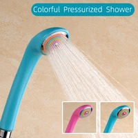 high pressure bathroom childrens shower head pinkwhiteblue powerfull boosting bath water saving colorful rain shower head