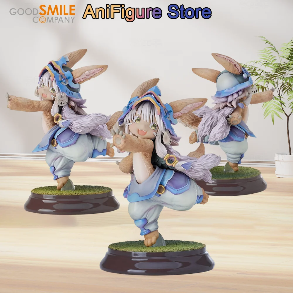 Фото Оригинальная фигурка Nanachi из серии GOOD SMILE Made in Abyss: Золотой город палящего солнца, новая версия с новым нарядом, в коробке, аниме-игрушка. №1