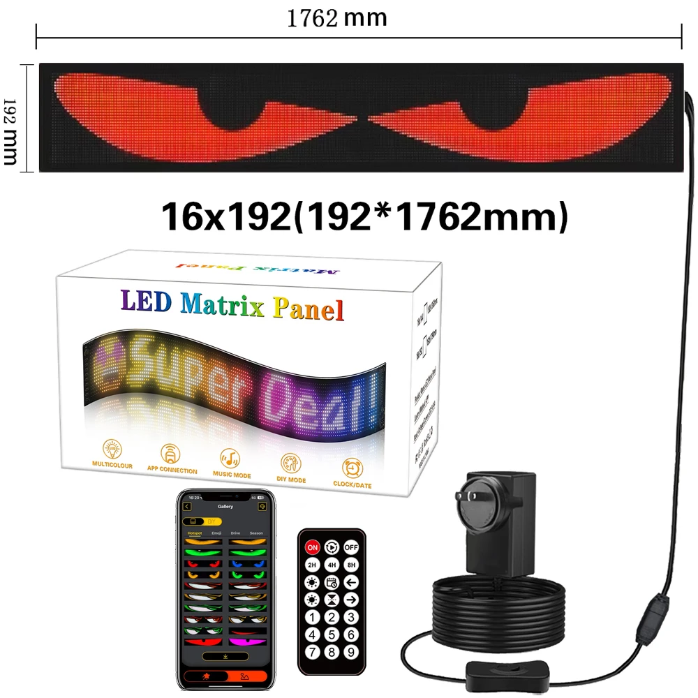 Большой размер светодиодной матричной пиксельной панели USB 5 В гибкий RGB узор