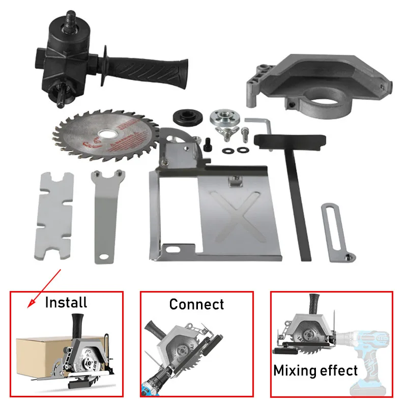 

Portable Cutting Machine Electric Drill Converter Into Electric Circular Saw 100mm/110mm Saw Blade Power Tools Adapter