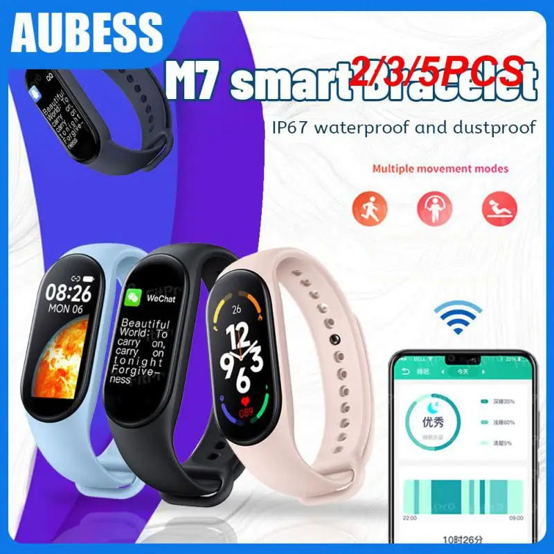 

2/3/5PCS Heart Rate Smart Watch Children Smartwatch Sport Smartband Fitness Tracker Watch For Mi Band 7 Blood Pressure