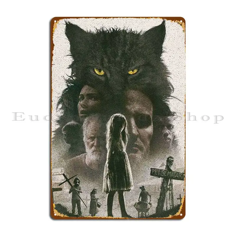 

Pet Sematary Metal Sign Cinema Club Designs Funny Bar Tin Sign Poster