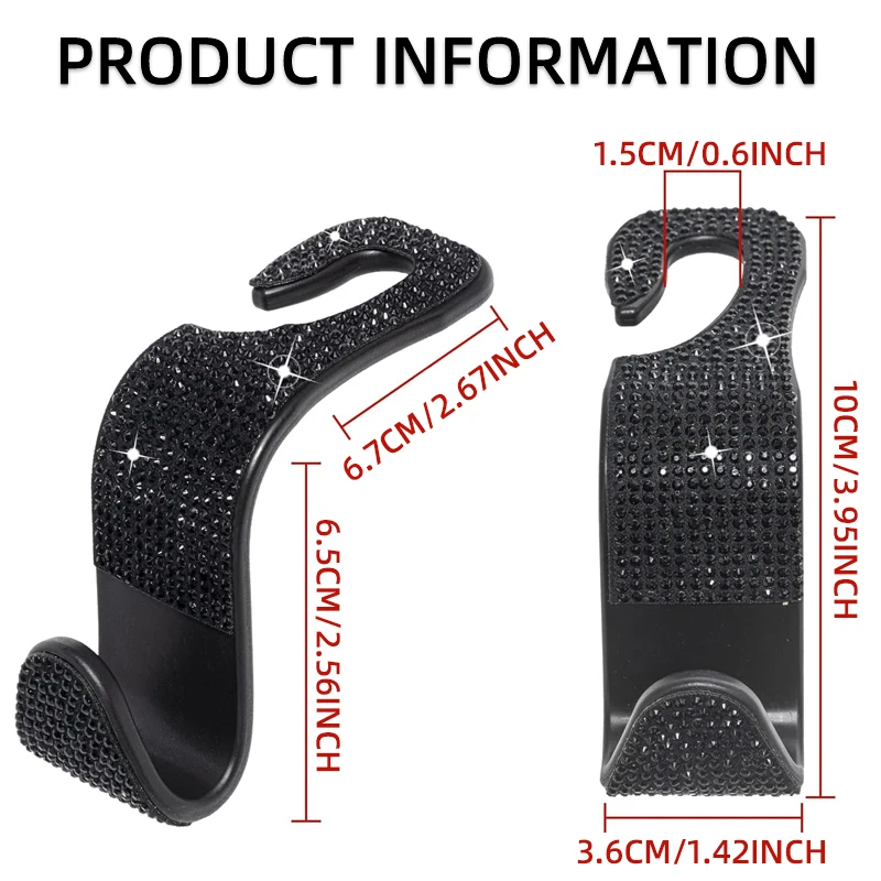 Крючок на подголовник сиденья автомобиля 4 шт. вешалка органайзер для хранения