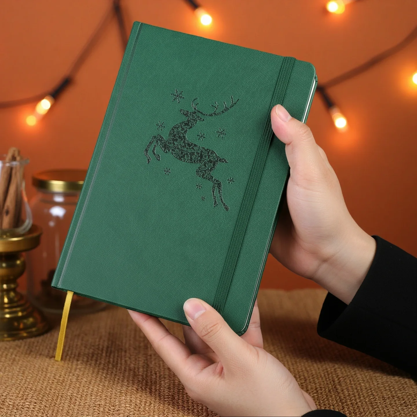 

Блокнот Премиум-класса С Точечной Разметкой, Плотность Бумаги 160 Г/м², Толстый, Кремовый, 160 Нумерованных Страниц