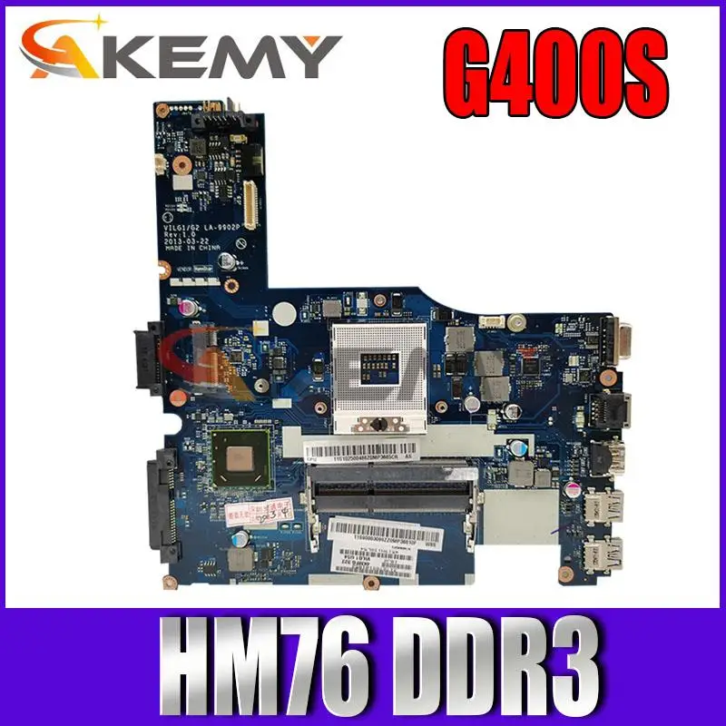 

Материнская плата VILG1/G2 LA-9902P для ноутбука Lenovo G400S, материнская плата 14 дюймов 90003099 SLJ8E HM76 DDR3