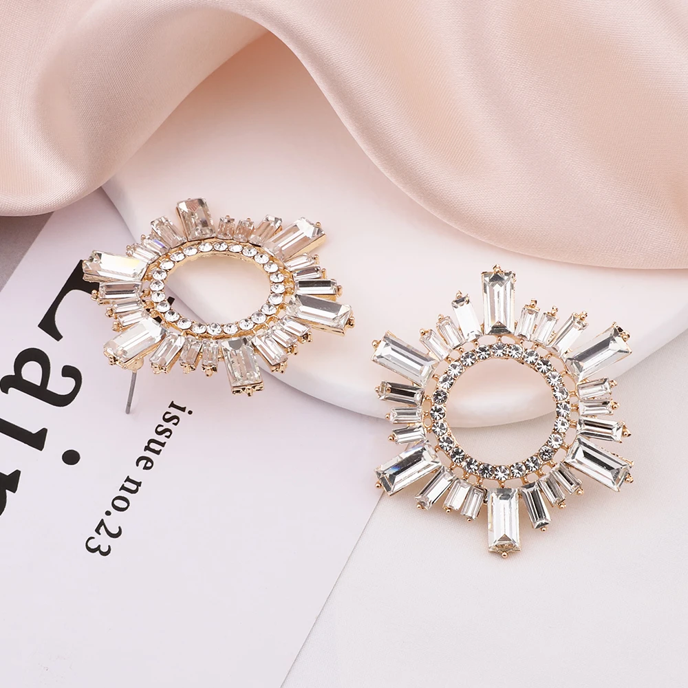 

Dangle Earrings for Women Crystal Teardrop Cubic Zirconia Luxury Bride Wedding Earrings Trendy Jewelry