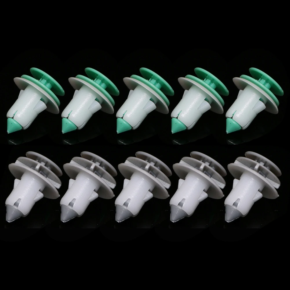 10 шт. клипсы для внутренней отделки панели s фиксаторы двери автомобиля зеленые