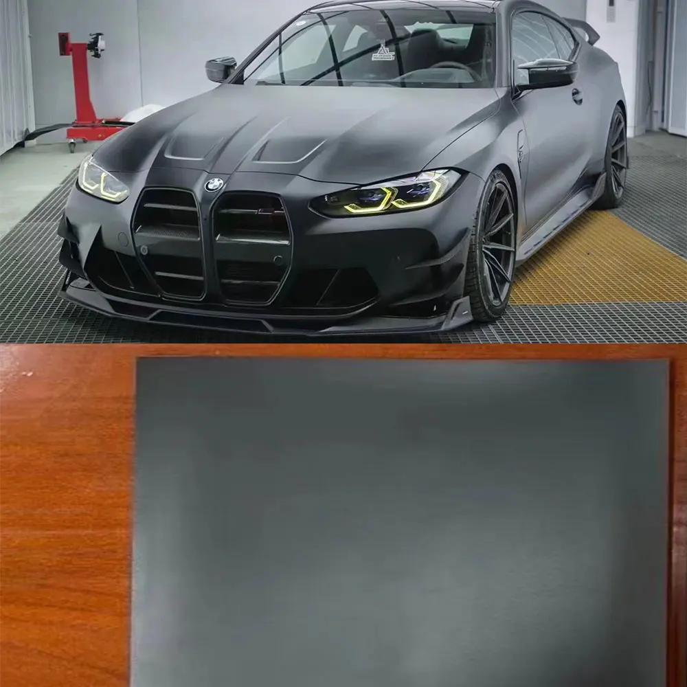 Матовая Черная защитная пленка для автомобильного двигателя 50x300 см