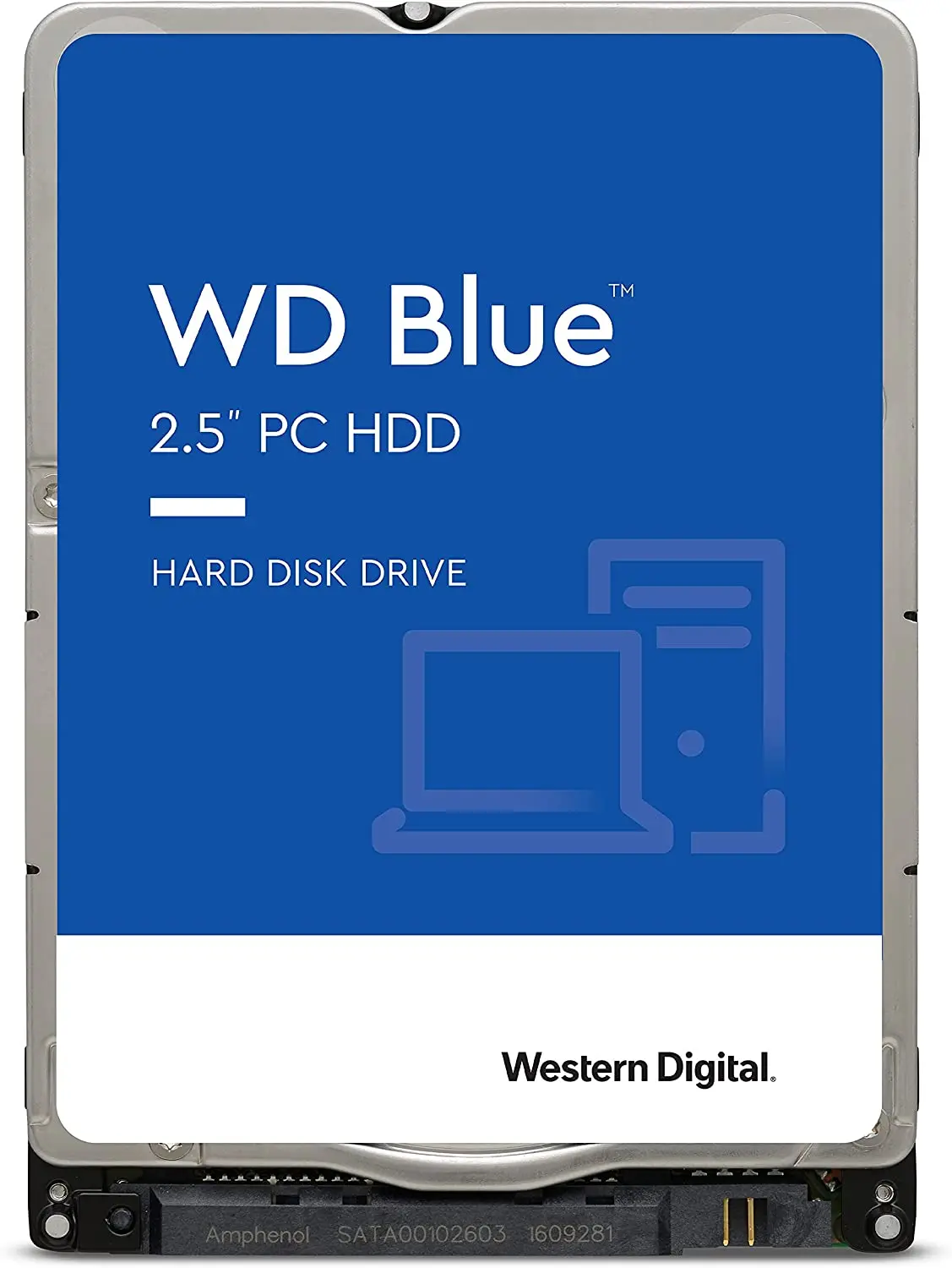 Western Digital 1TB WD Blue Mobile Hard Drive HDD - 5400 RPM, SATA 6 Gb/s, 128 MB Cache, 2.5