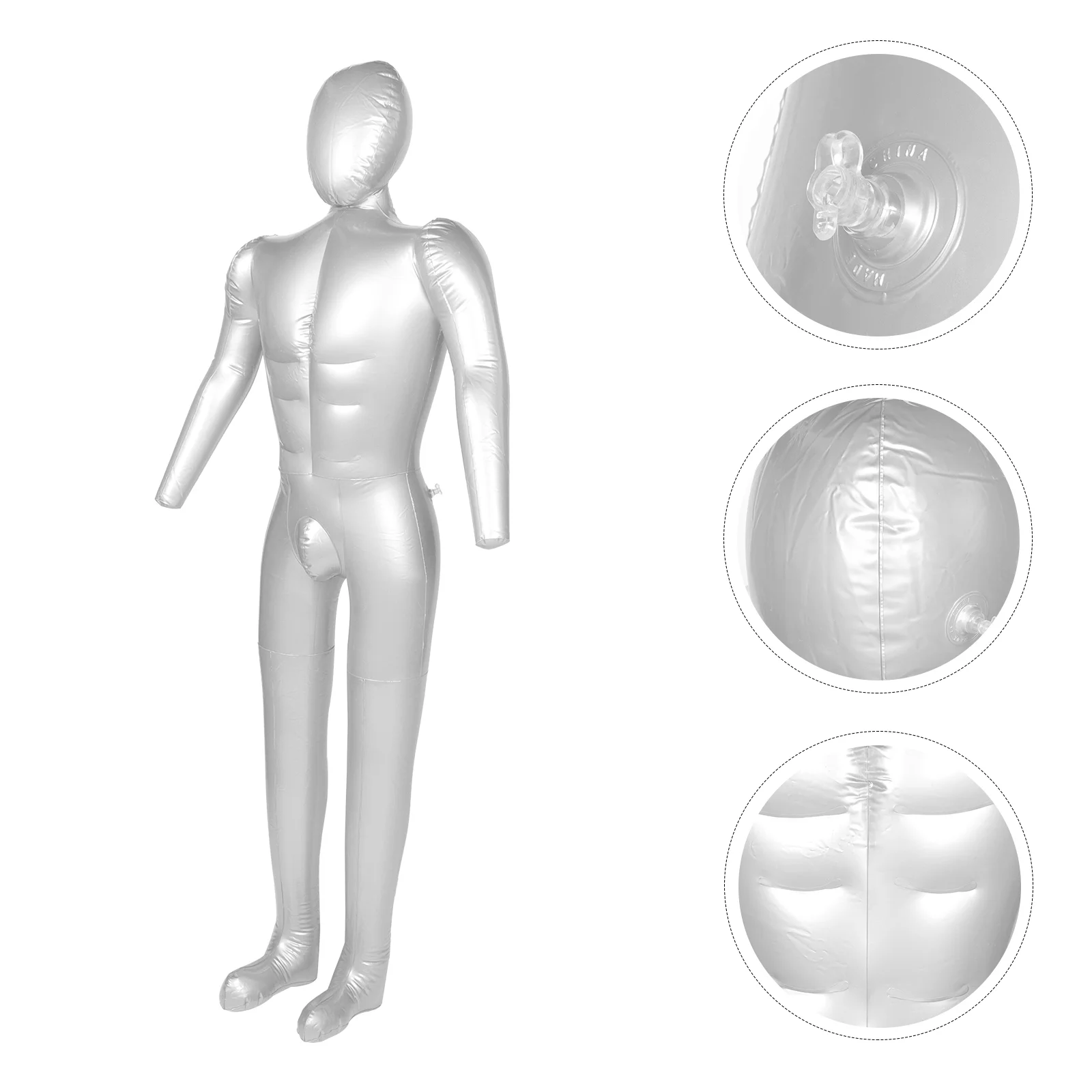 

Clothing Displaying Tool Hanger Stand PVC Inflatable Clothing Holder Male Dress Form Full Body Tailor Mannequin Manquin