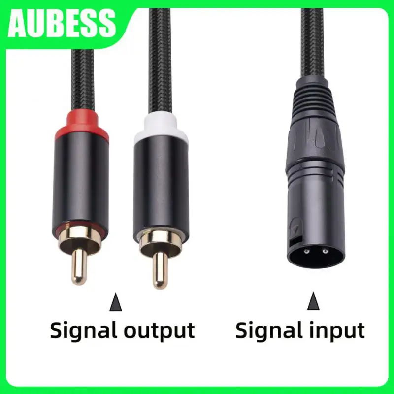 

Male To 2 Xlr 3 Pin Male Male To 2 Xlr 3 Pin Male Audio Rca Cable For Amplifier Female Audio Cable For Mixing Console Aux Cable