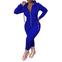 2022 new year fashion women tracksuit clothing pullover sport top pant solid color suit zipper two piece outfits jogger sets