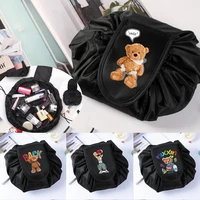 large cosmetic bag drawstring organizer makeup bag portable storage cometic case portable toiletry beauty case