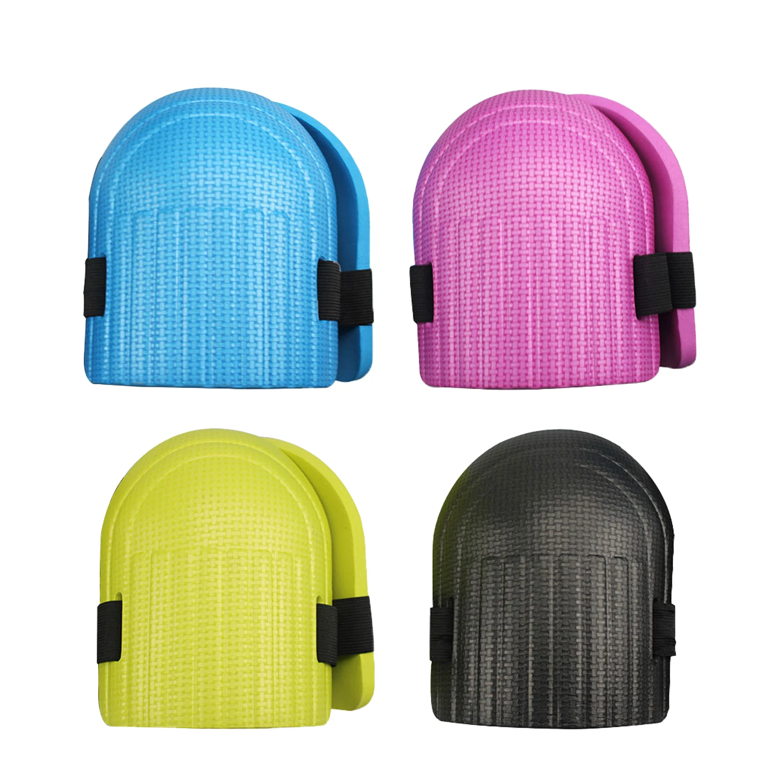 

4 Pairs Inner Liner EVA Foam For Gardening Lightweight Thickened Assorted Colors Adjustable Straps Waterproof Knee Pads Outdoor