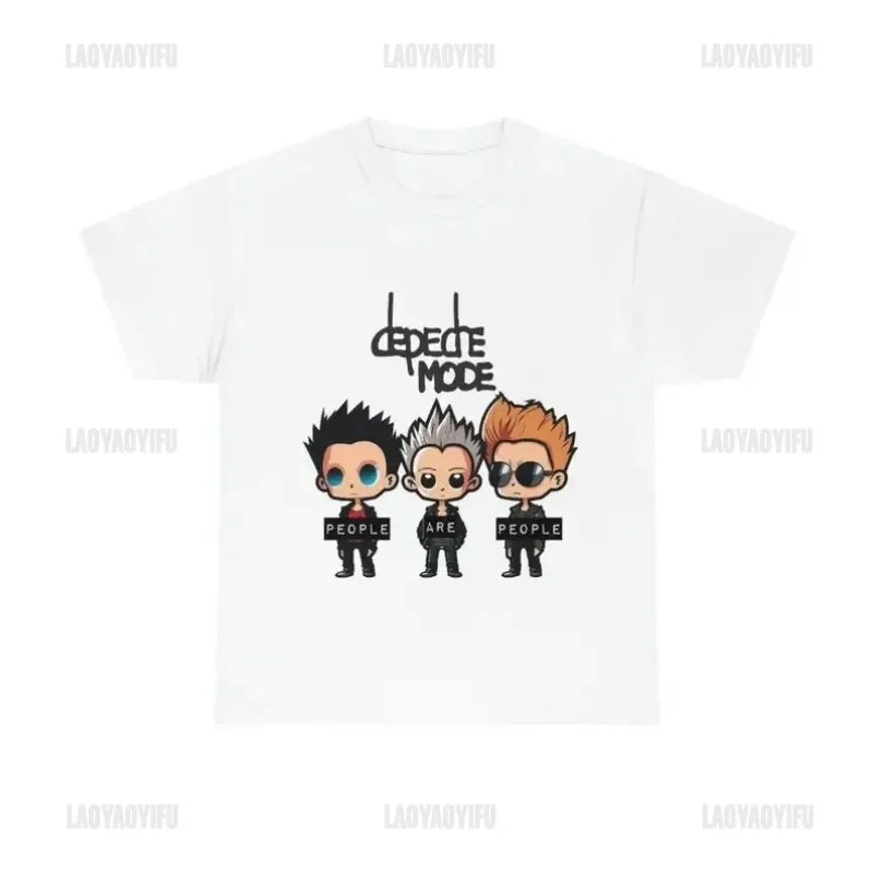 Фото Винтажная Футболка Depeche, модная рубашка DM Band, женская рубашка для фанатов, Memento Mori Tour, Dave Gahan, Martin №3