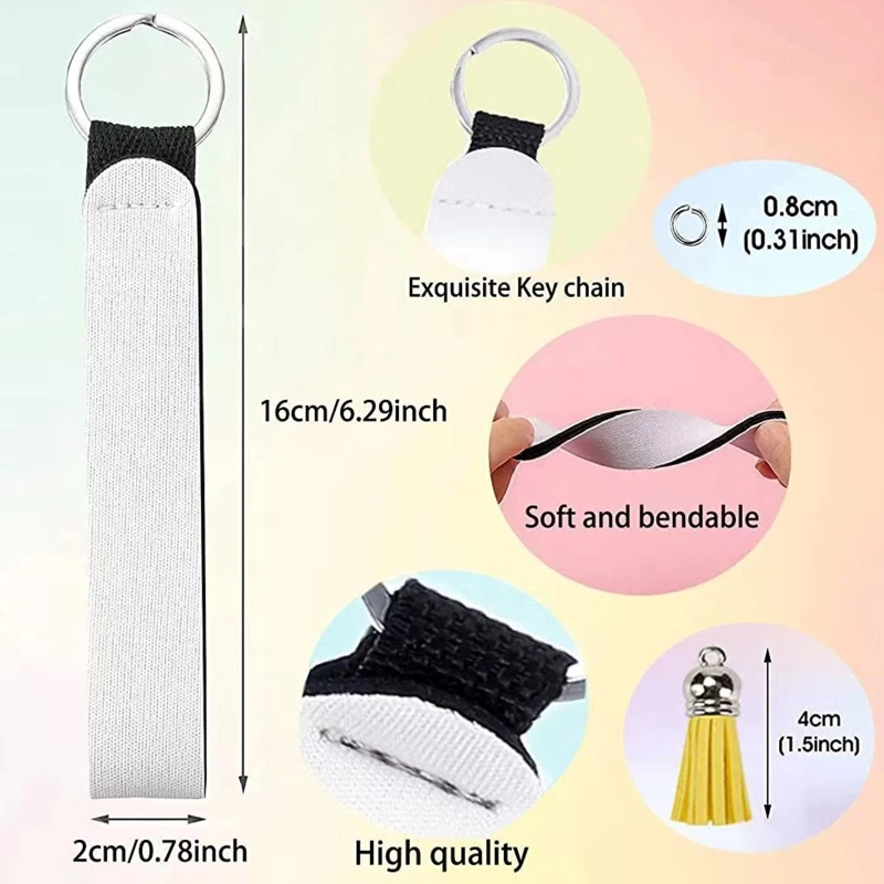 Набор браслетов и брелоков из пустых материалов для дайвинга с сублимационной