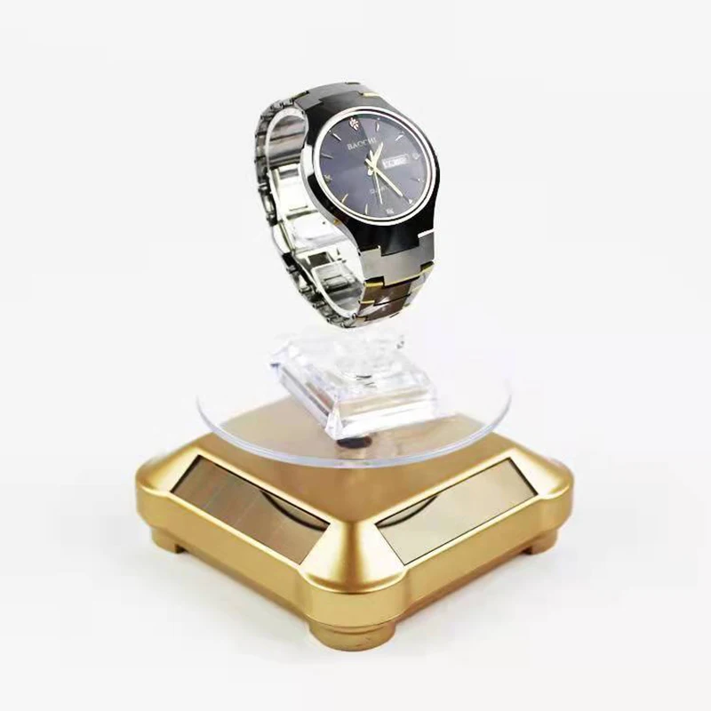 Круглая вращающаяся на 360 ° стойка для часов ювелирная дисплея ручной работы