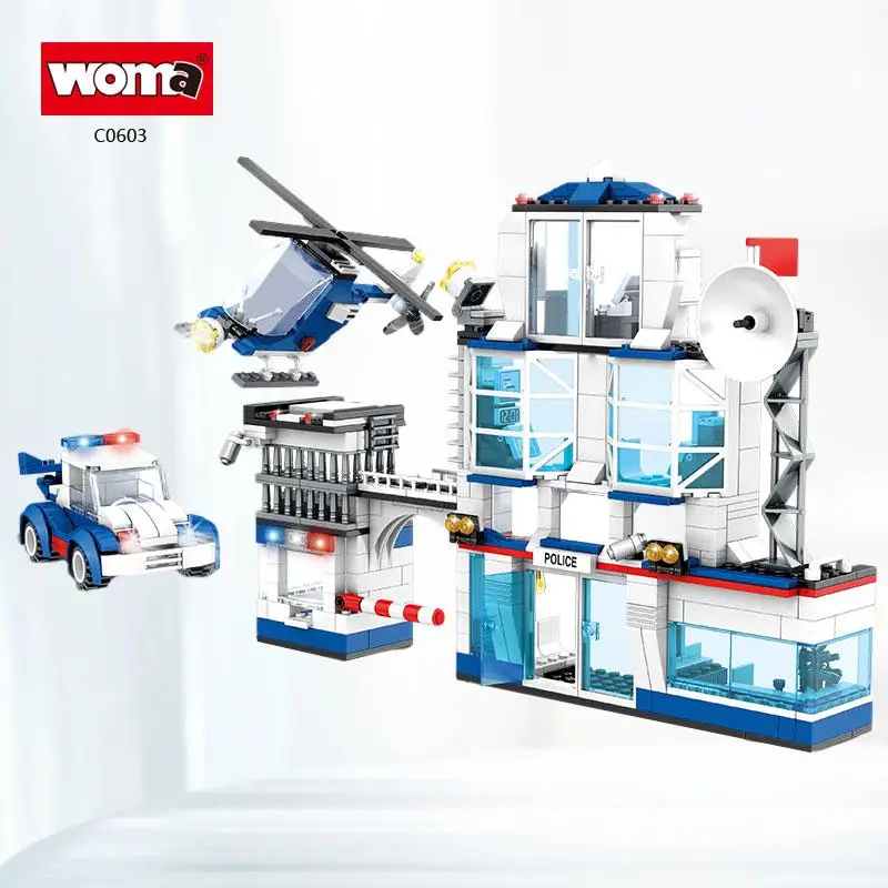 

WOMA TOYS Factory Presents the Ultimate Kids City Police Station - The Perfect Addition to Your Little One's Playtime Adventure