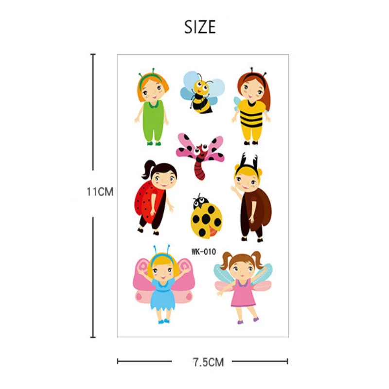 Набор цветных татуировок русалка для лица Временные татуировки детей наклейки