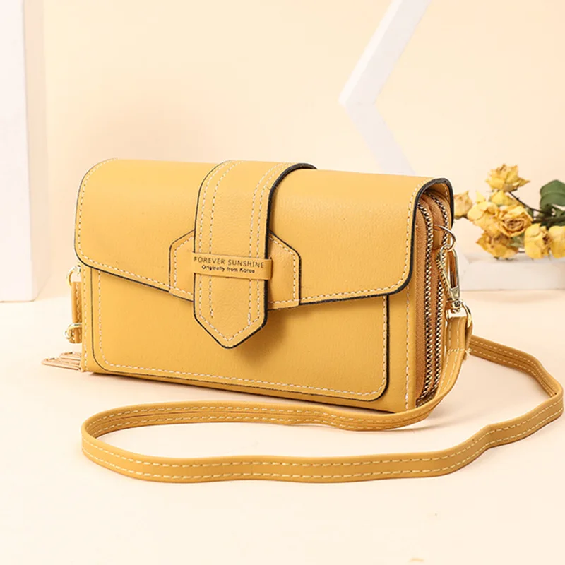 

Fashion Cellphone Shoulder Bag Women PU Leather Crossbody Bag 2022 New Handbag Card Holder Messenger Bag Clutch Flap Wallet
