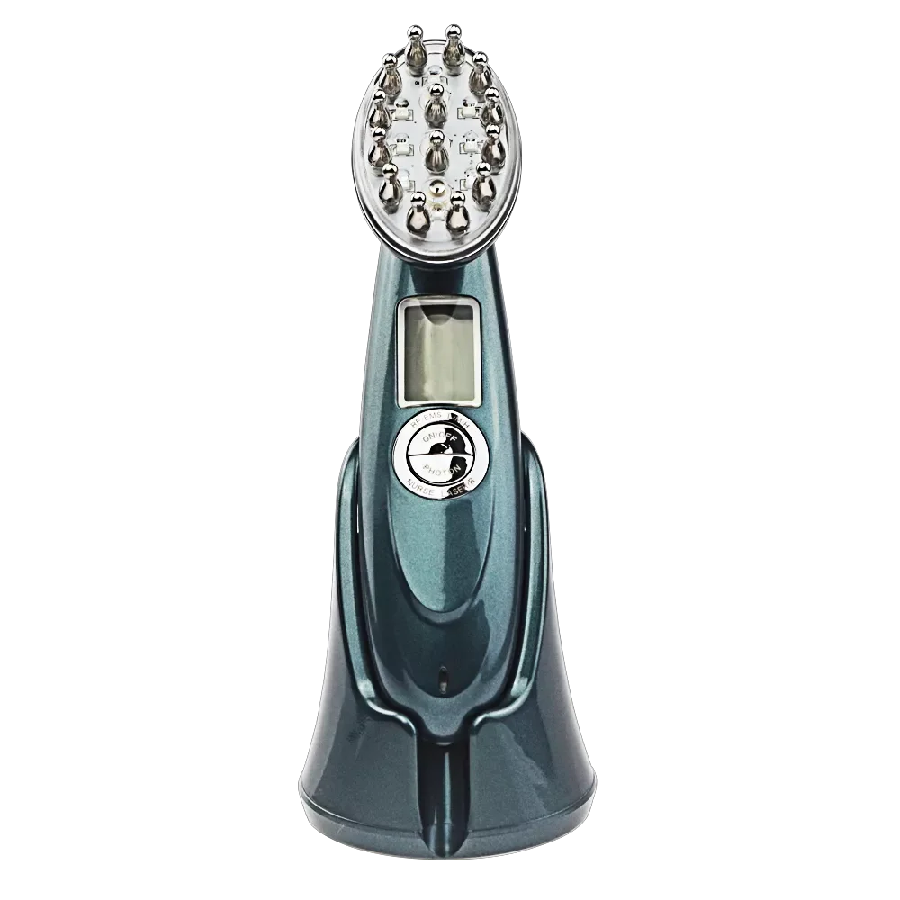 

Laser Electric Hair Growth Comb Therapy Infrared RF Red Light EMS Vibration Massager Anti Hair Loss Hair Care Instrument