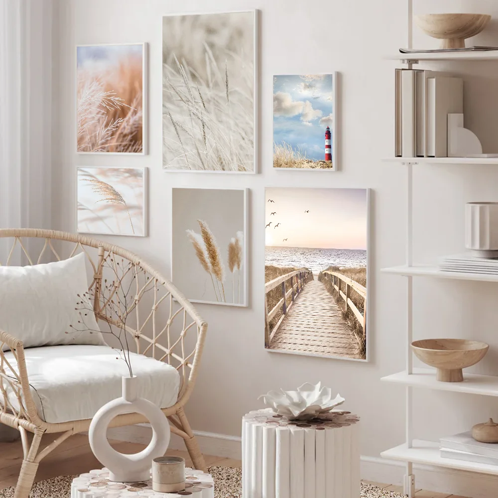 Травяная доска дорожный пейзаж аниме постеры липкий декоративный живопись