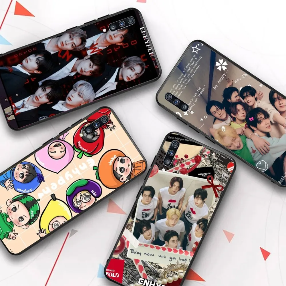 Korean Boy Group E-ENHYPEN Phone Case For Samsung A 10 11 12 13 20 21 22 30 31 32 40 51 52 53 70 71 72 73 91 shell