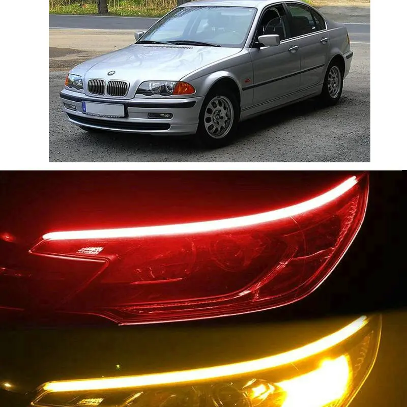 

30cm 45cm 60cm Startup Scan Flow turn signal Light For BMW e46 e90 e60 f30 f10 e39 e36 f20 e92 e87 x5 e70 e53 e30 g30 f11 f31