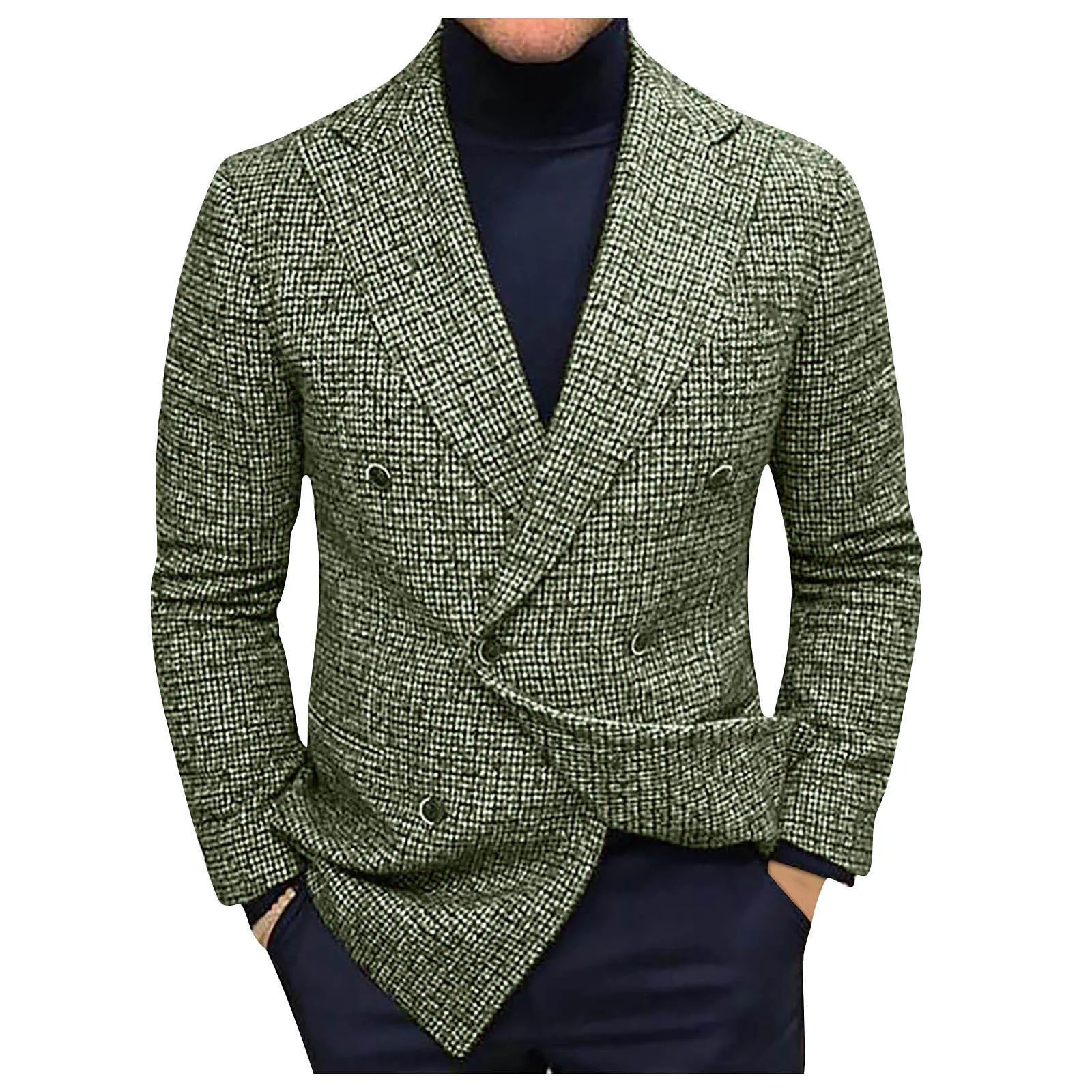 

Men's Jackets Windbreaker Vintage Spring Autumn Business Trench Coat Mens Single Breasted Retro Classic Plaid Long Coat Men