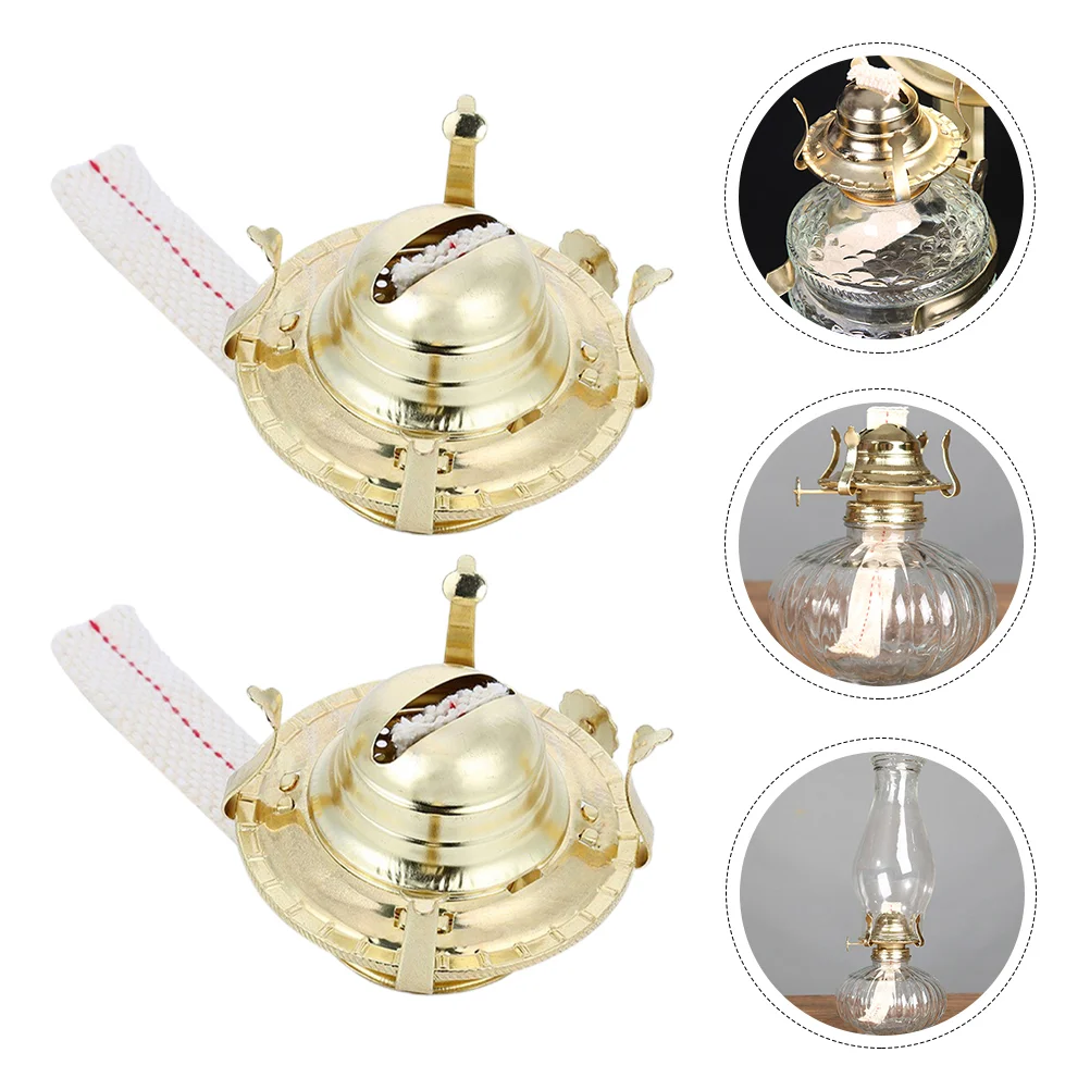 

Lamp Oil Burner Kerosene Parts Replacement Wick Burners Lamps Accessories Chimney Holder Lantern Metal Burningwicks Old Brass