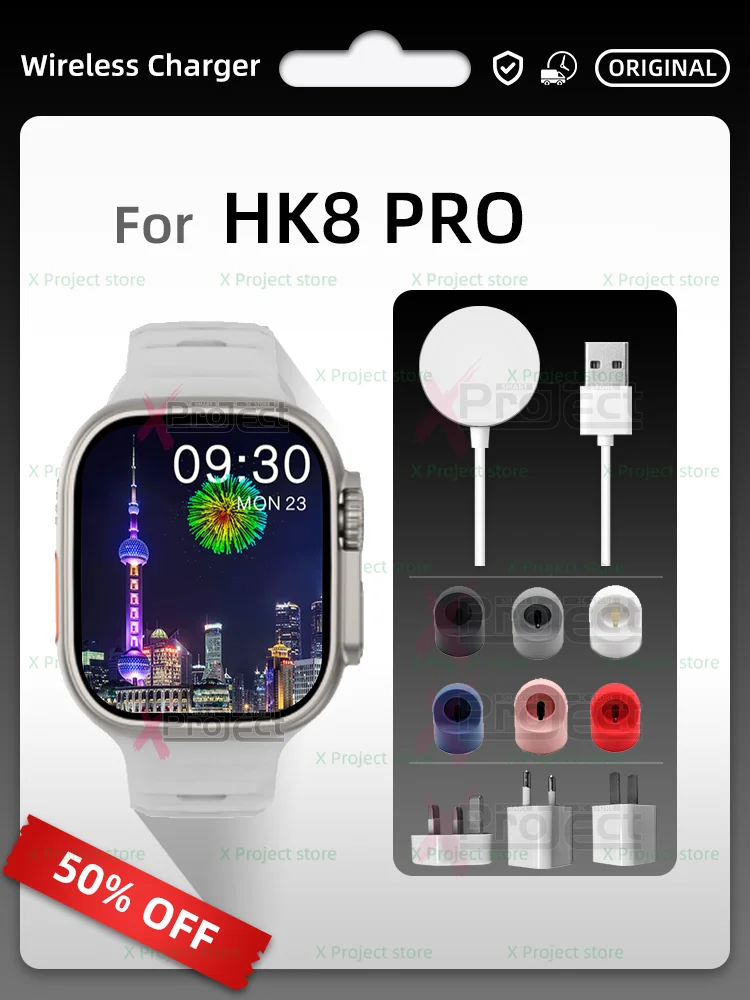 

HK8 PRO Smart Watch Wireless Charger For Smartwatch HK9 PRO MT8 HD8 DT8 ZD8 HW8 Ultra Charger Original USB Power Charging cable