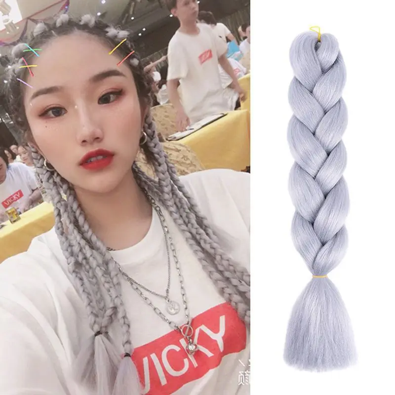 S Synthetic Braiding Hair Extensions Packs Ombre Braiding Hair For Women Wholesale  Box Braids