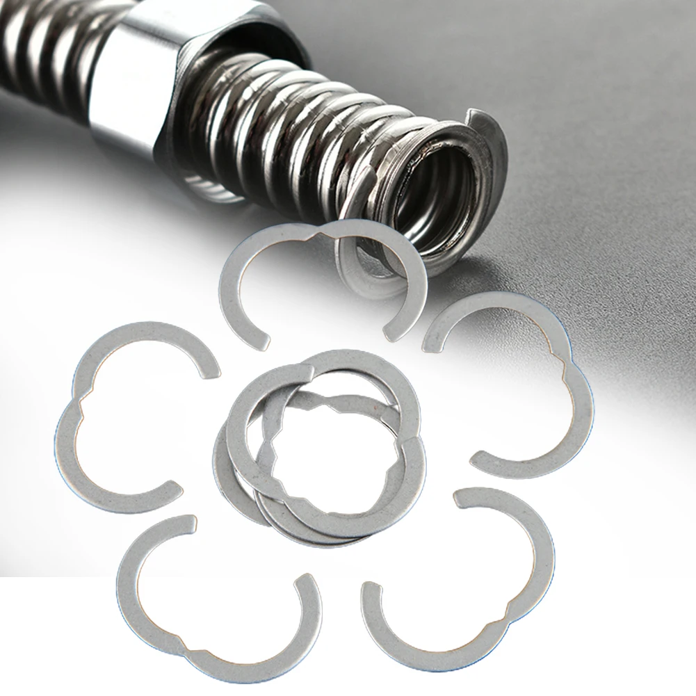 Сегментные кольца для солнечных панелей, гофрированные DN16 DN20, 10 шт., для домашнего ремонта, сменные сегменты труб из нержавеющей стали