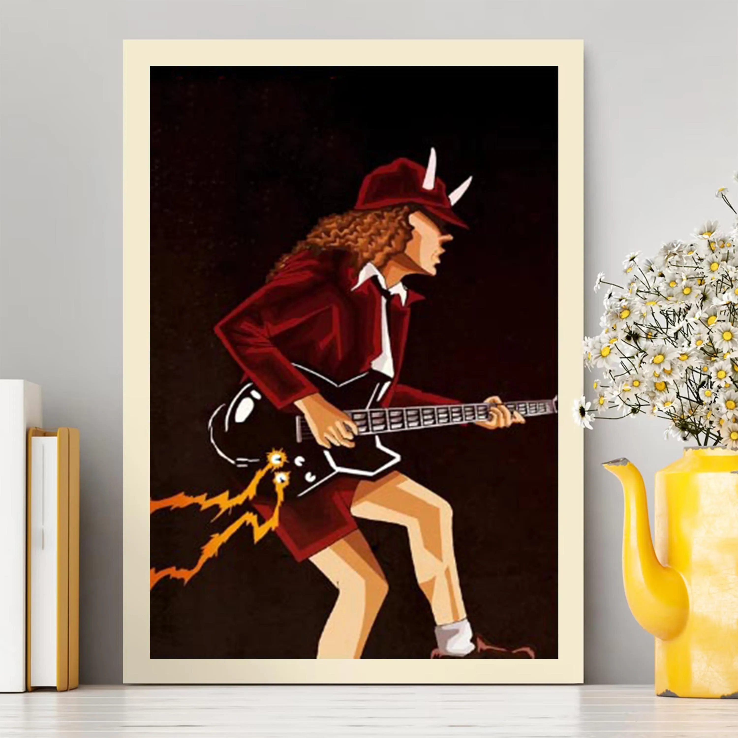 1 Шт. Постер С Музыкой В Стиле Хард-рок Холст Принтом Без Рамы Для Офисной Комнаты