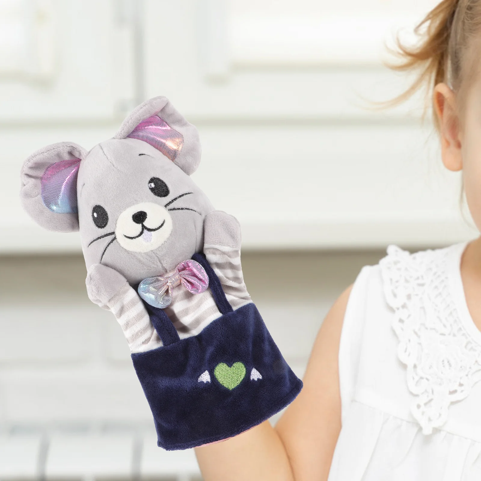 

Calming Toys Kids Hand Puppet Early Education Interactive Cartoon Finger Puppets Animal Hands Plush Toddler