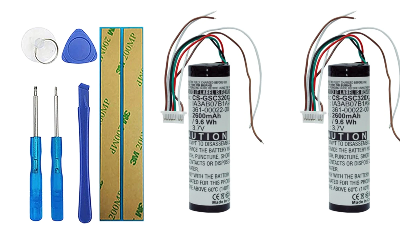 

2pack 2600mA Battery for Garmin StreetPilot C330 361-00022-00, 361-00022-05, 361-00022-07, IA3AB07B1A97